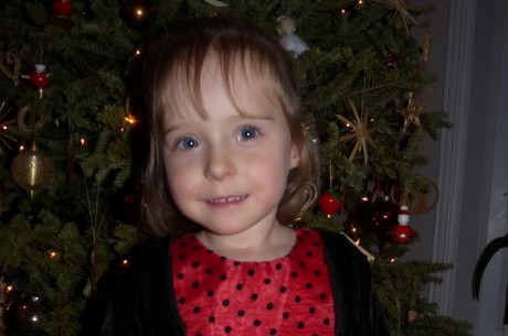 Isabel at Christmas (Dec 24/09)