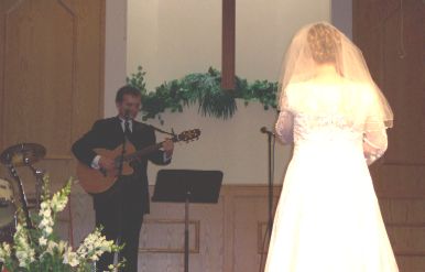 Serenading my bride